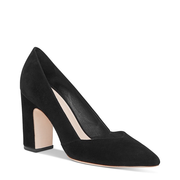 Loeffler Randall - Paulina Black Suede Block Heels - Picture 5 of 6